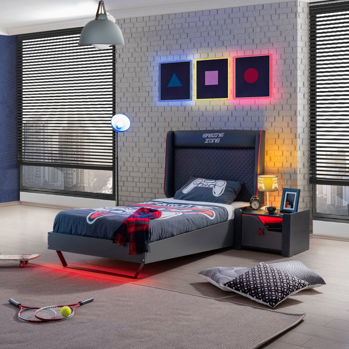 Hanah Home Somier individual Gaming Zone Antracita Hanah Home Somier individual Gaming Zone Antracita